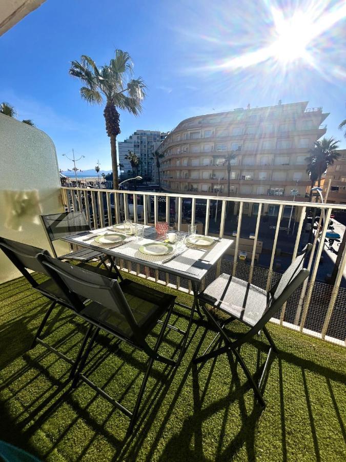 Appartement 20 Mts Plage, Pl Mediterranee, Vue Mer Parking Canet-en-Roussillon Kültér fotó